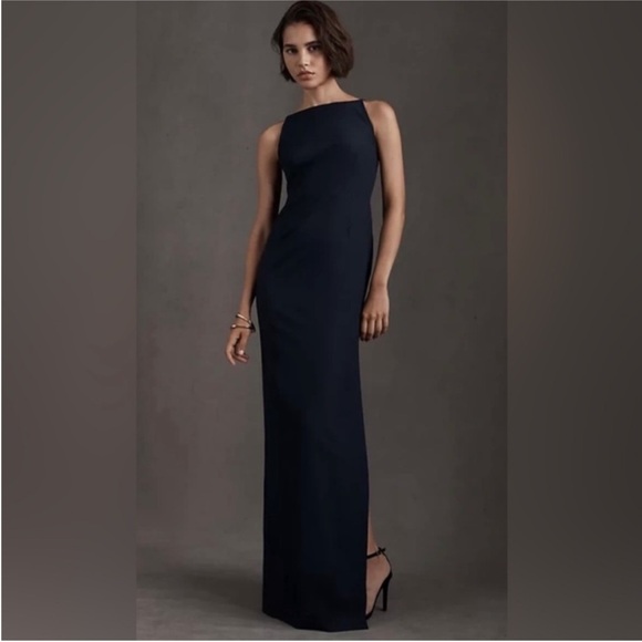 BHLDN Navy Blue Maxi Dress - Picture 1 of 5